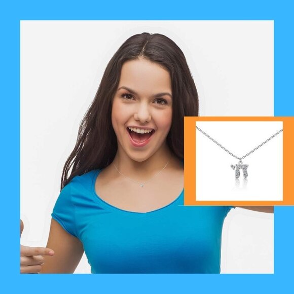 Chai Necklace with Cubic Zirconian Gemstones for Blessings of a Prosperous Life - Picture 4 of 9